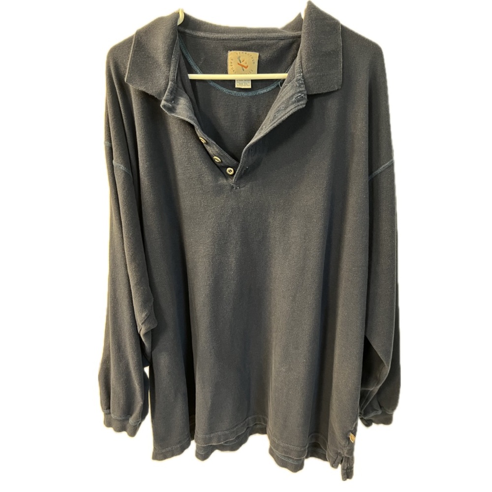 Ferruche Casual Basics long sleeve henley, size XXL.
